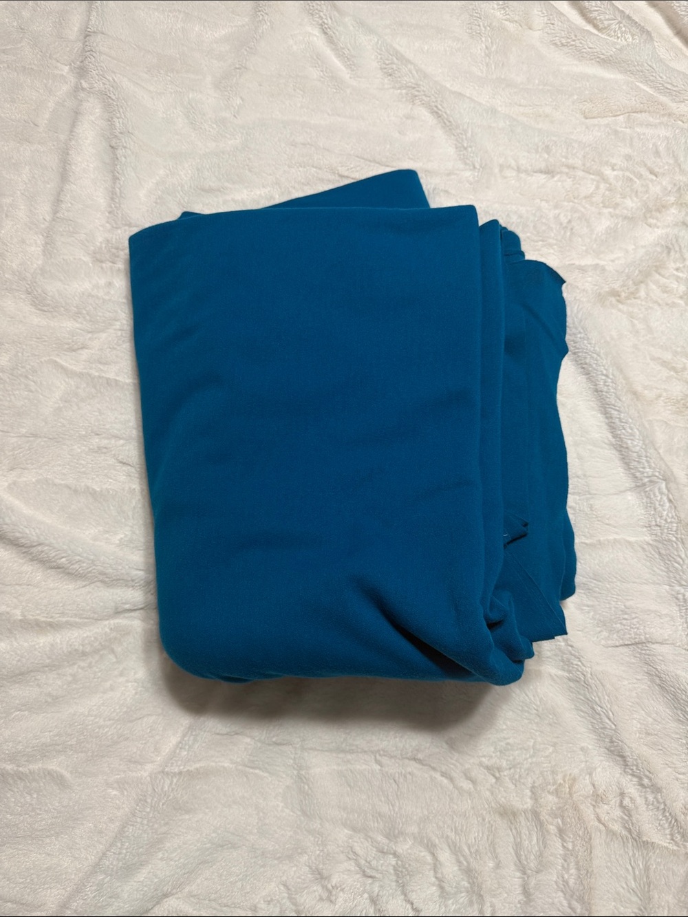 Teal/turquoise Jersey knit fabric 4 1/2 yards by 52 inches wide